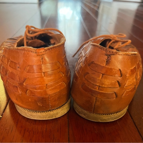 Vintage leather brogues made in Brazil size 8 - Picture 2 of 5